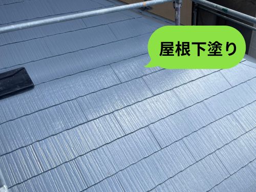 船橋市｜K様邸　下塗りが完了しました。