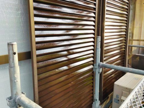 習志野市E様邸のシャッター塗装完工後の仕上がり写真