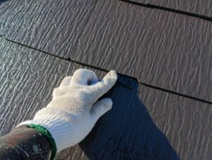 市川市 屋根塗装 タスペーサー縁切り作業