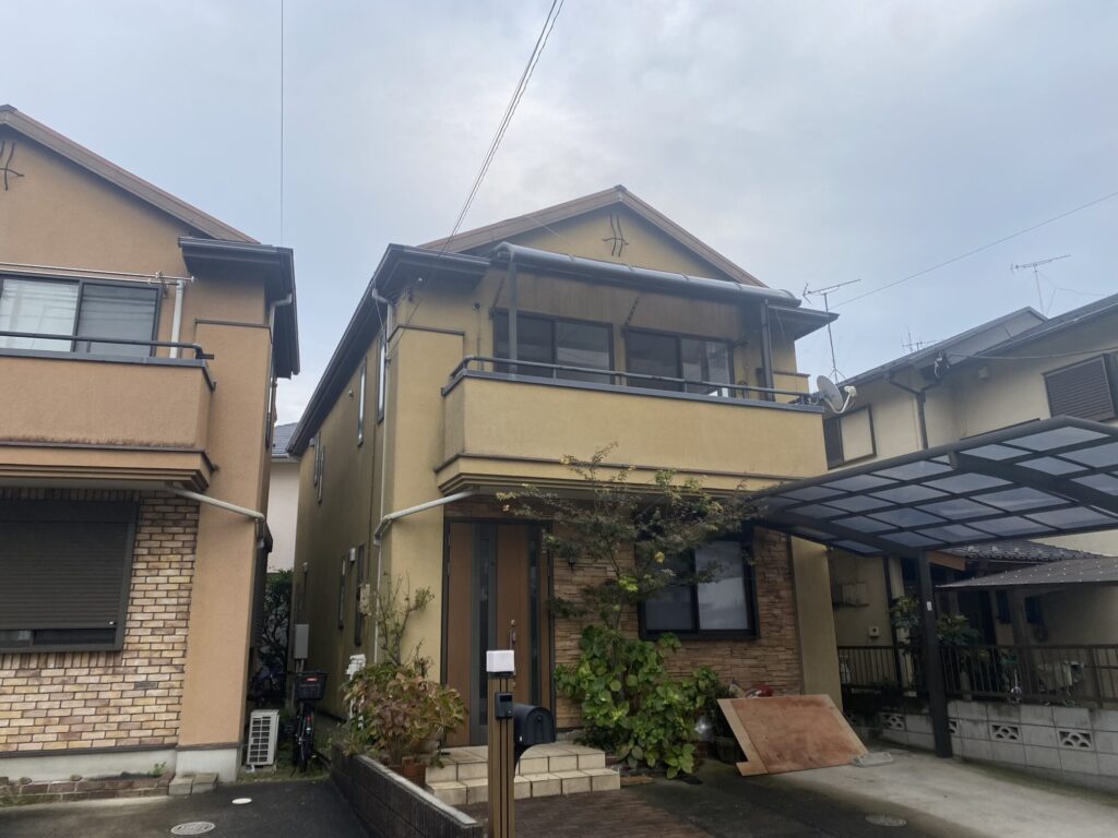 【船橋市A様】築22年 戸建て外壁塗装・屋根塗装工事がスタートしました